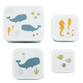 Lunch & snackbox set Ocean / A Little Lovely Company
